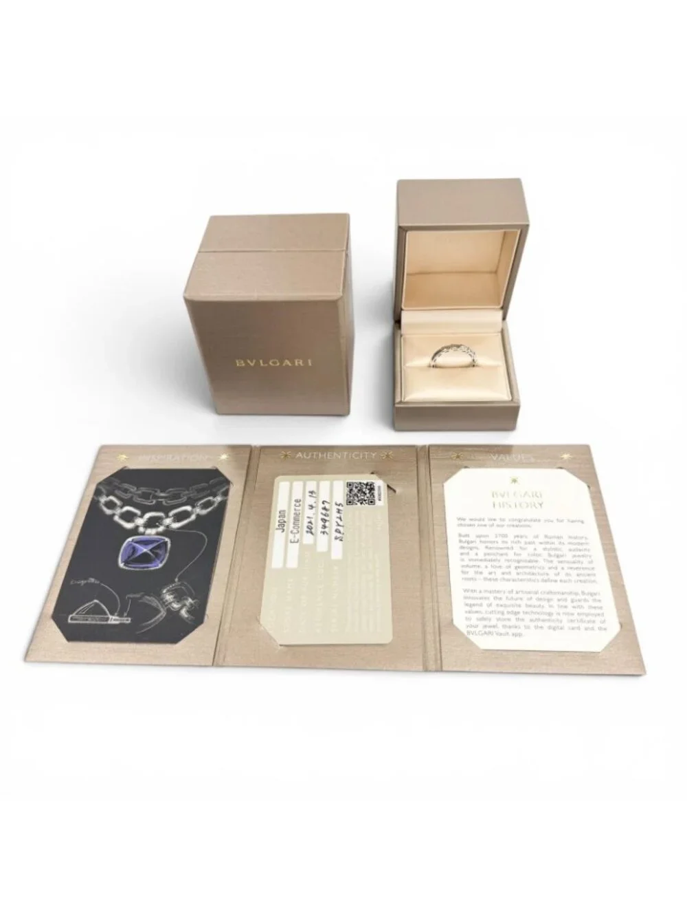 Bvlgari Serpenti Viper Ring White Gold